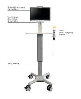 Preview: orlvision FEES Klinik Max HD Bundle – Hochwertige Lösung für die faserendoskopische Schluckuntersuchung (FEES)